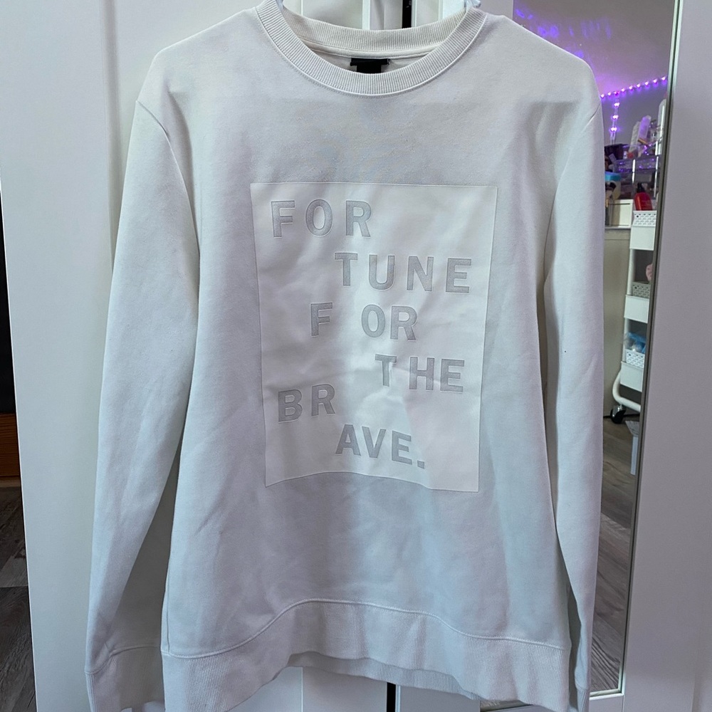 White graphic sweatshirt